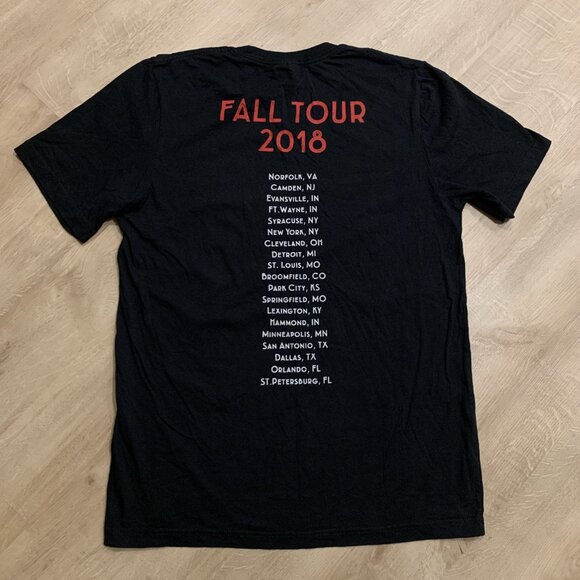 Halestorm Fall Tour 2018 Black T-Shirt Men's Large L Rock Punk Graphic Tee Metal - Picture 4 of 7